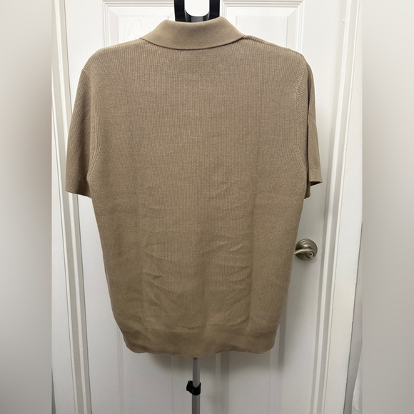 DKNY Men's Polo Shirt in Classic Tan - Picture 3 of 10